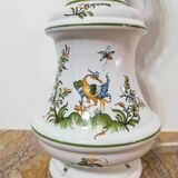 Moustiers earthenware lamp from Lallier