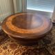 Round wooden coffee table – classic style