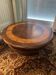 Round wooden coffee table – classic style