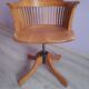 Fauteuil de bureau pivotant dit " américain " époque  1930/40