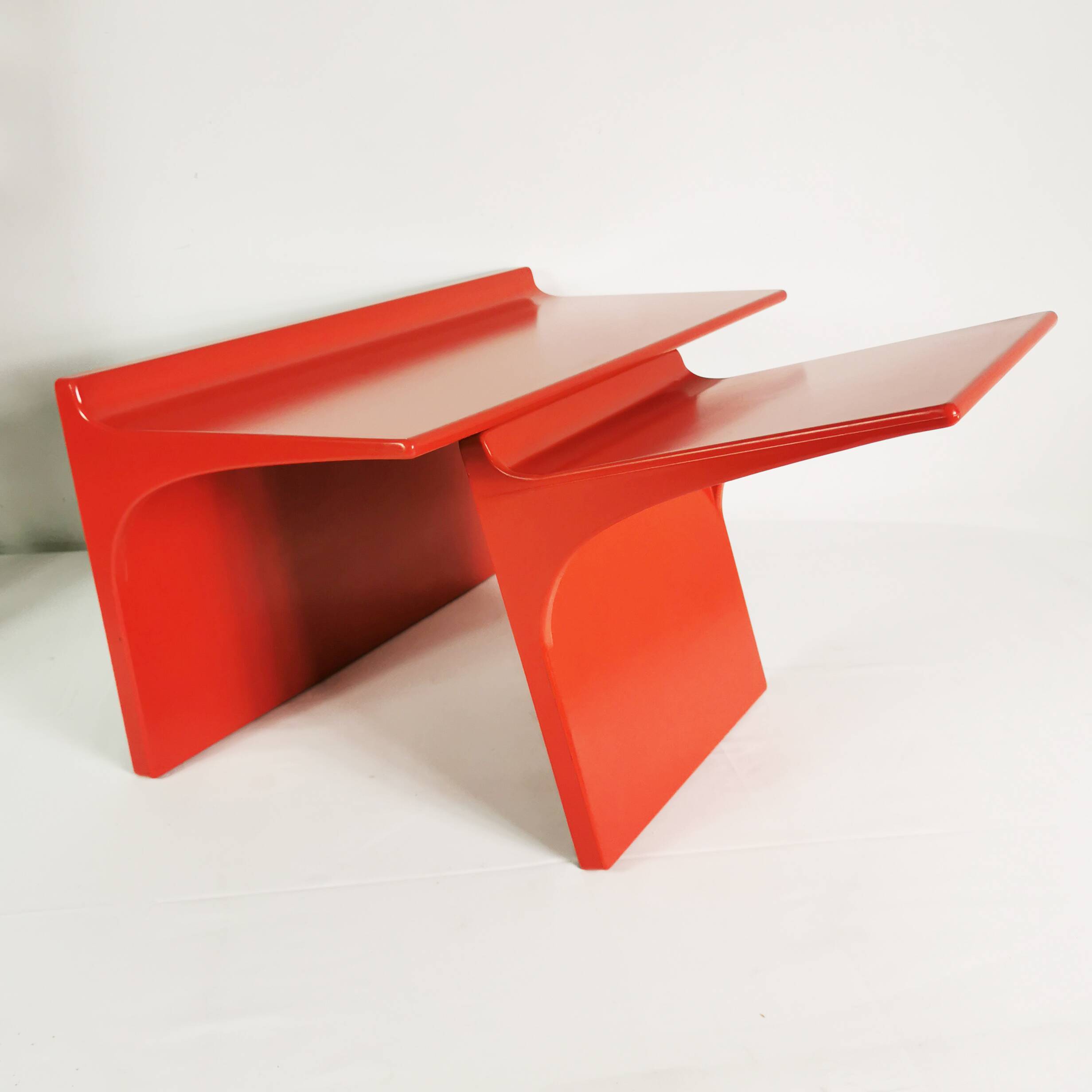 Pair of Space Age wall shelves, Germany, 1970s