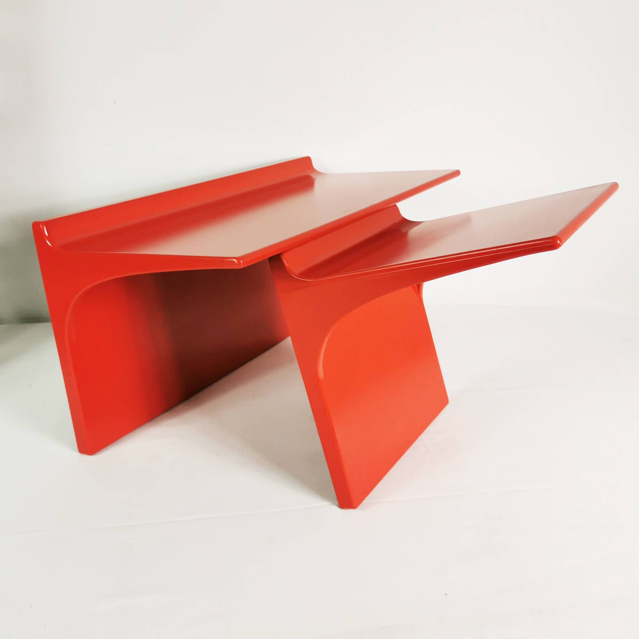 Pair of Space Age wall shelves, Germany, 1970s