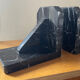 Pair of Art Deco bookends in black marble
