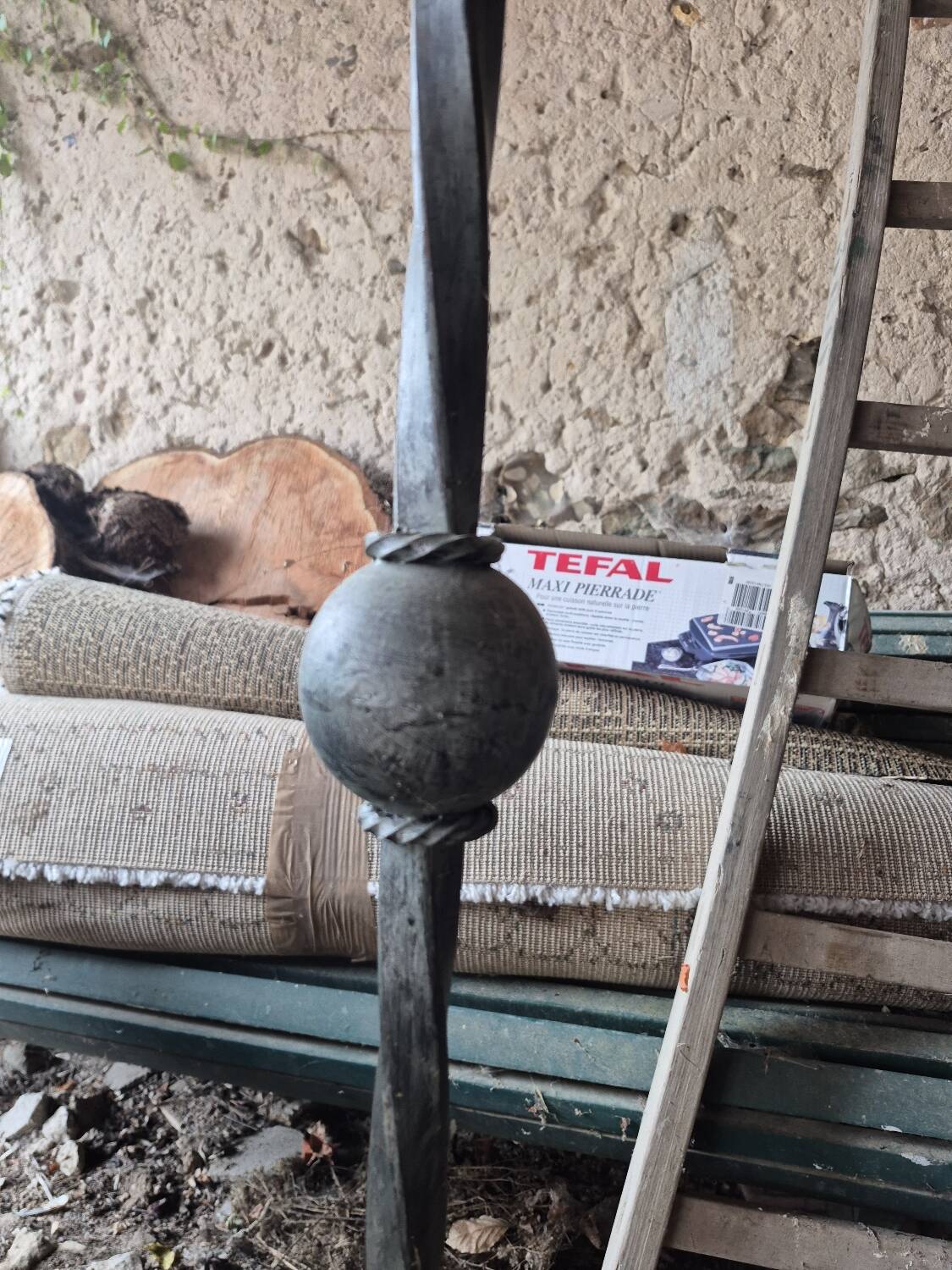 Wrought iron lamp post