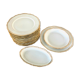 Set 12 plates and 3 dishes porcelain of Sologne