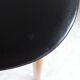 Suite of 6 Chairs Baumann model Pegasus in beech and faux black leather