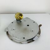 Vintage half-sphere opaline wall lamp