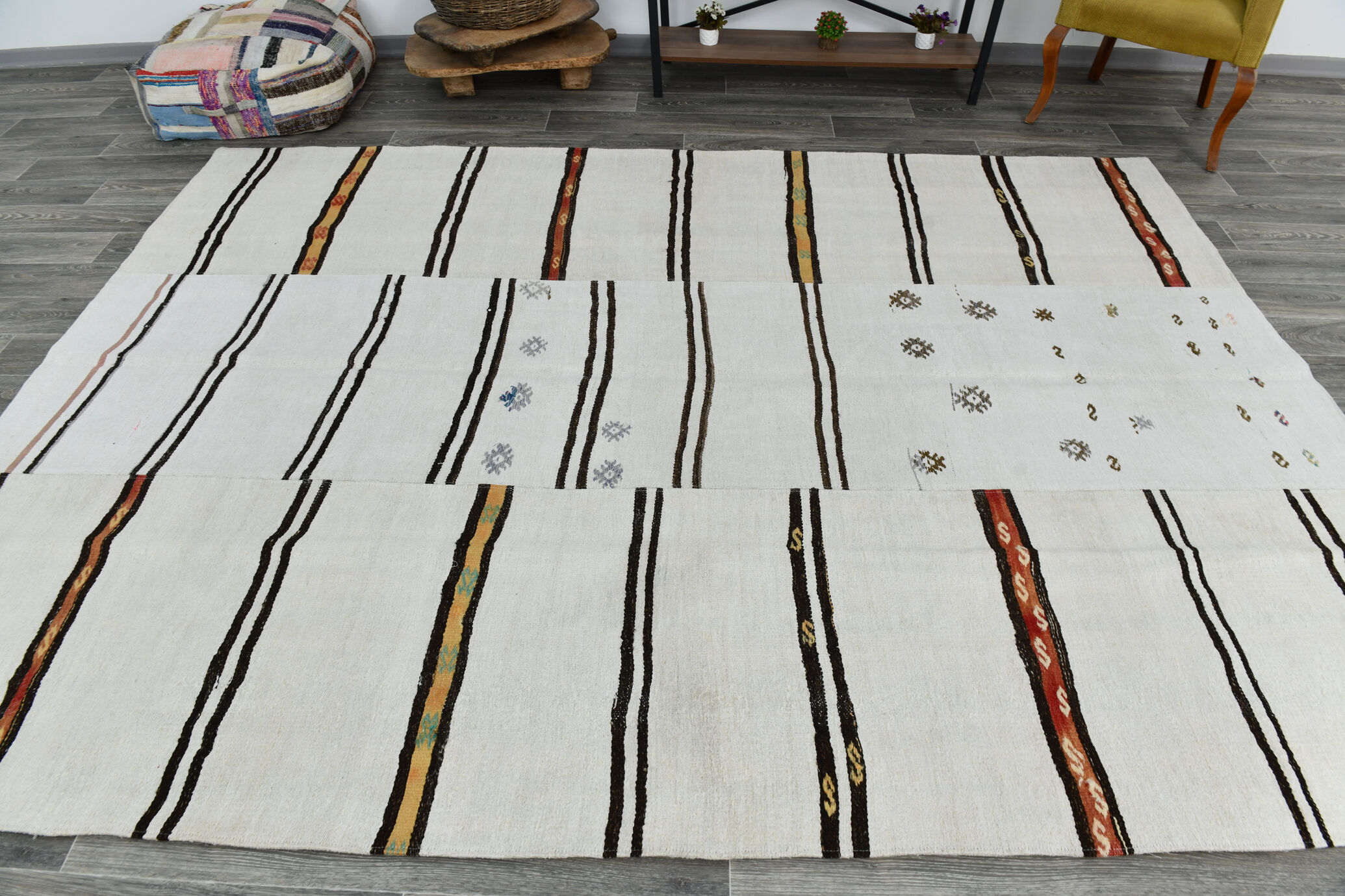 8x10 oversize modern vintage rug 232x314cm