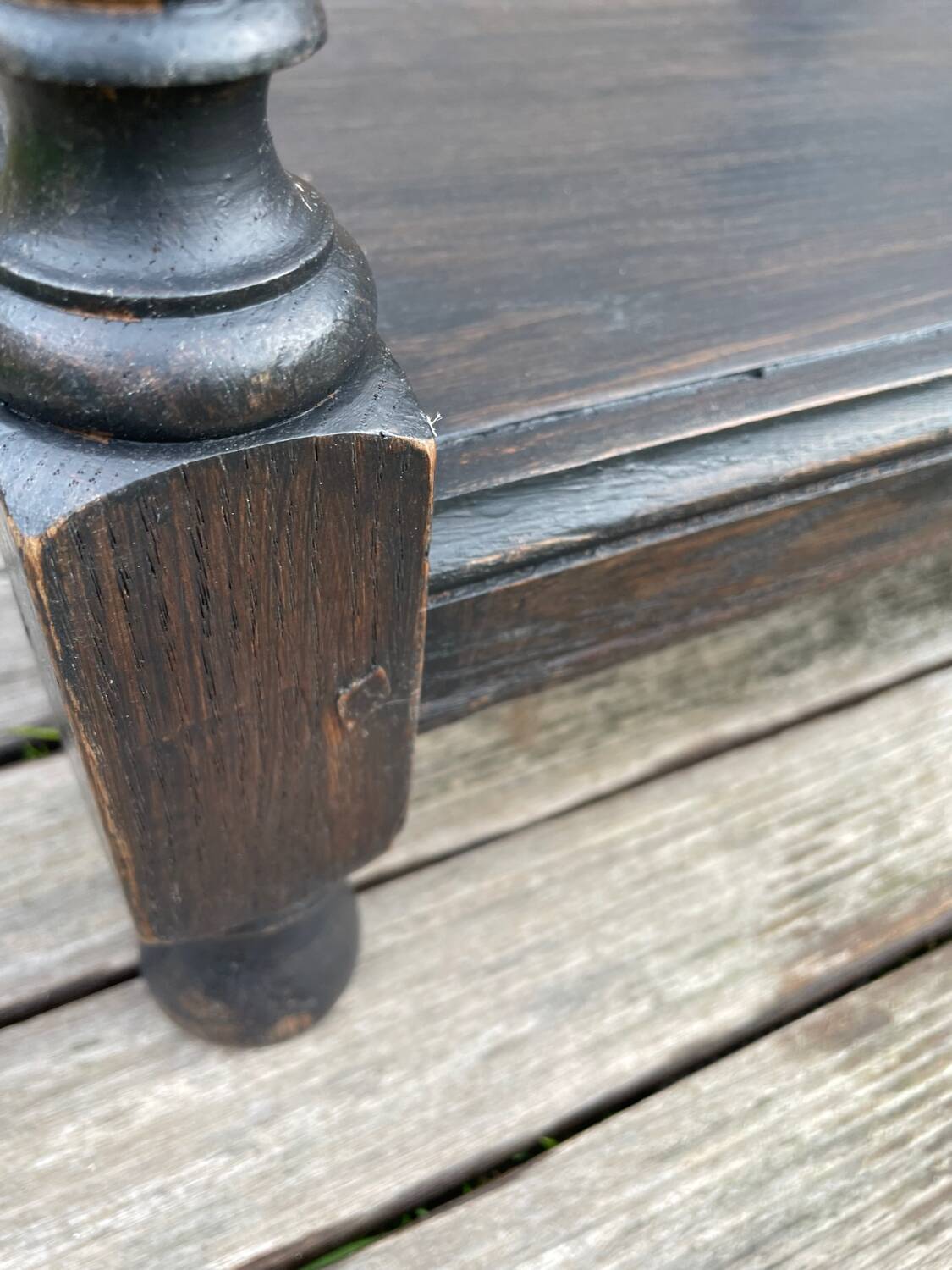 Pair of oak side tables