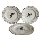 Lot de 8 assiettes Moineaux de Paris