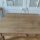 Vintage oak craft furniture on casters.