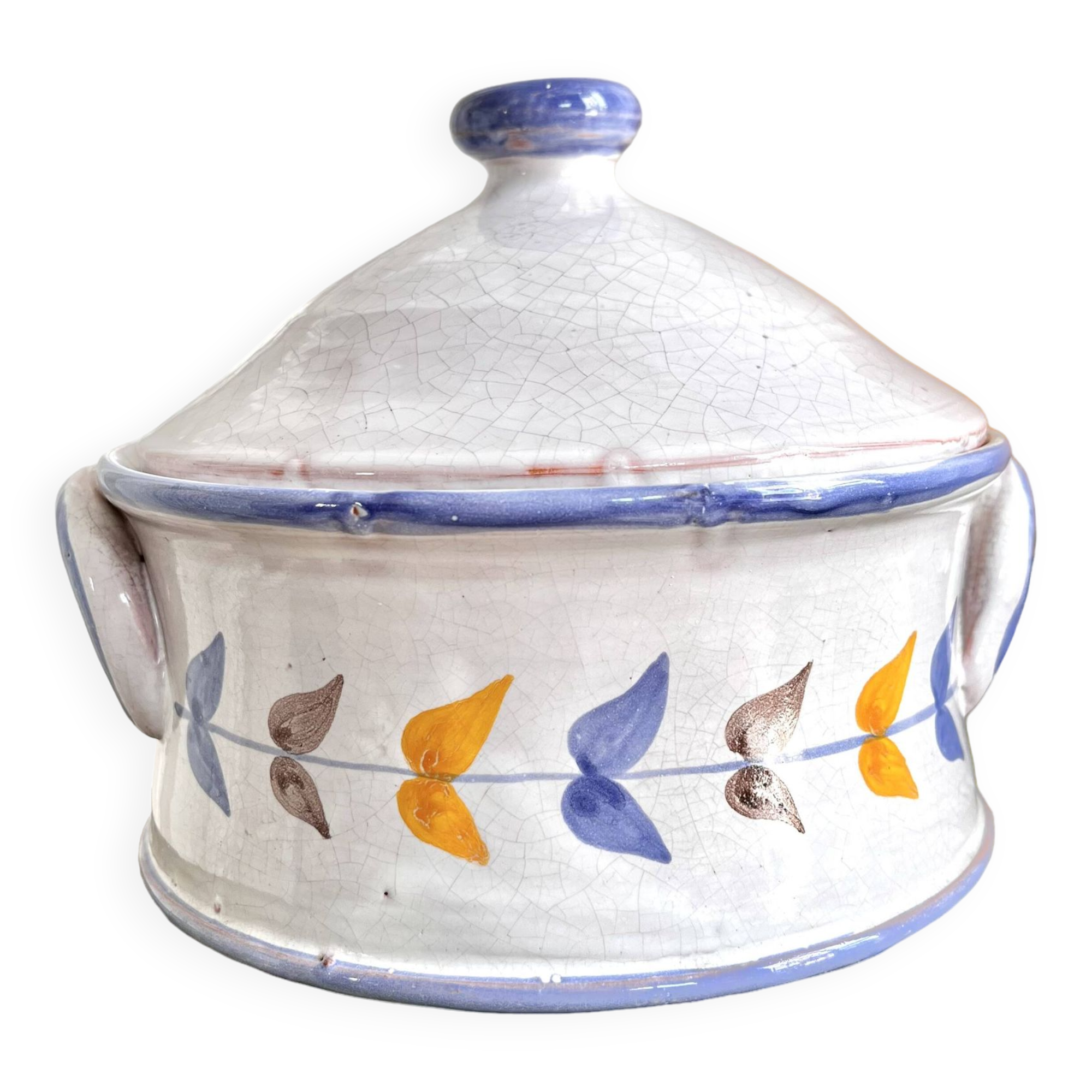 Old vegetable soup tureen