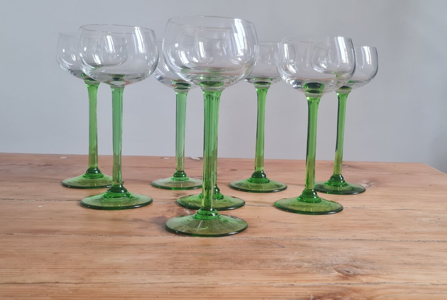Set of 8 Alsace wine glasses