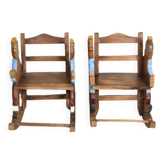 Tintin rocking chairs, chairs for children