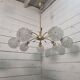 Vintage chandelier with 7 lights from the 60s/70s.