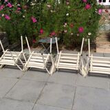 4 garden armchairs