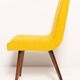 Mustard yellow wool chair from the 20th century, Rajmund Hałas, Europe, 1960s