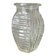Art Deco geometric pattern glass hyacinth vase, 1930