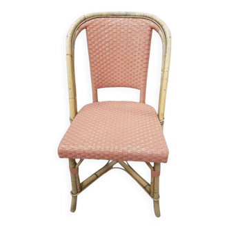 Set of 4 bistro chairs (2 blue and 2 pink)