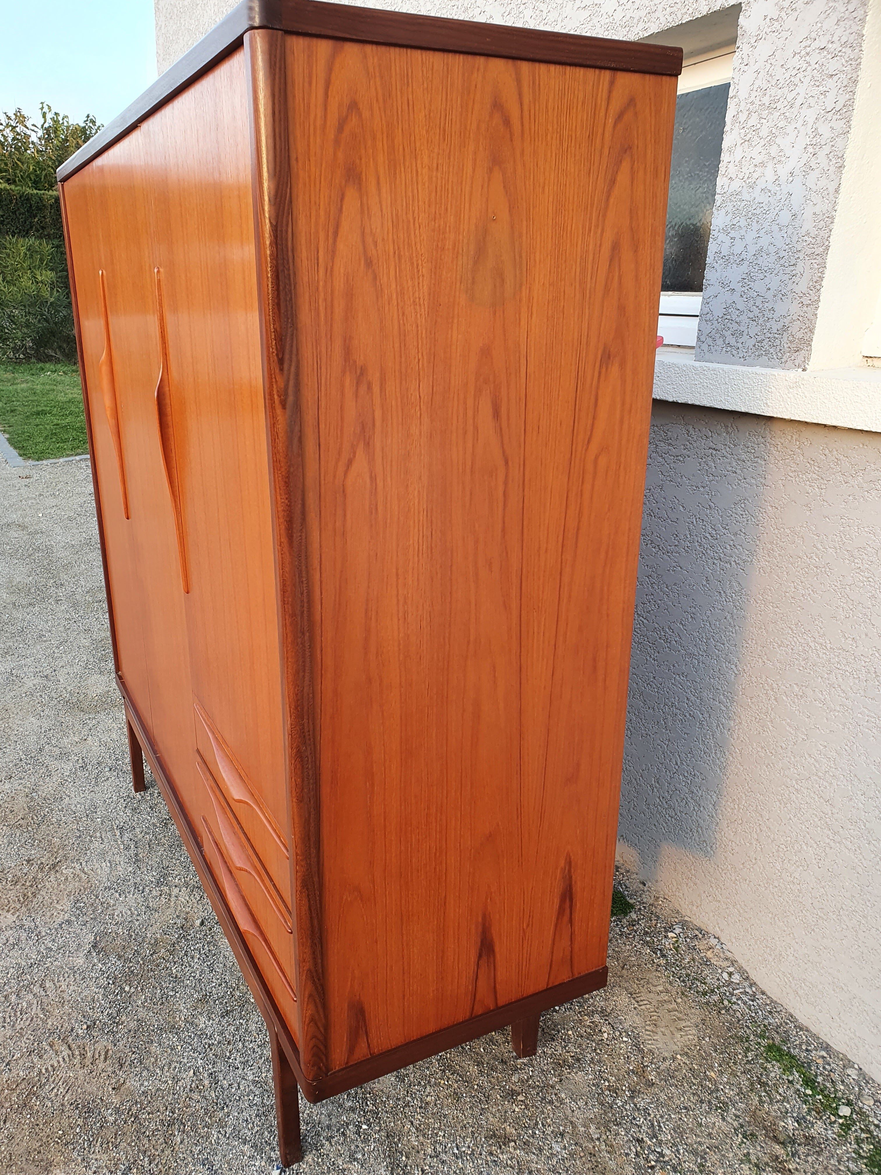 Vintage Scandinavian teak wardrobe