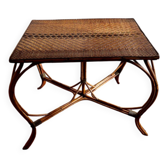 Wicker table, 1940s