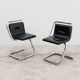 Luigi Bardini Coppia Di Poltroncine Design Anni ‘70 Chrome Tubular