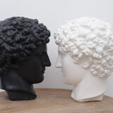 Greek head in matt white plaster