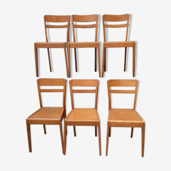 Lot of six Stella chairs 1950-60