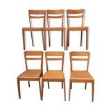 Lot of six Stella chairs 1950-60
