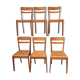 Lot de six chaises Stella 1950-60