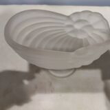 Empty art deco molded glass pocket