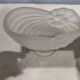 Empty art deco molded glass pocket
