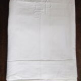 Old sheet linen curtain hanging