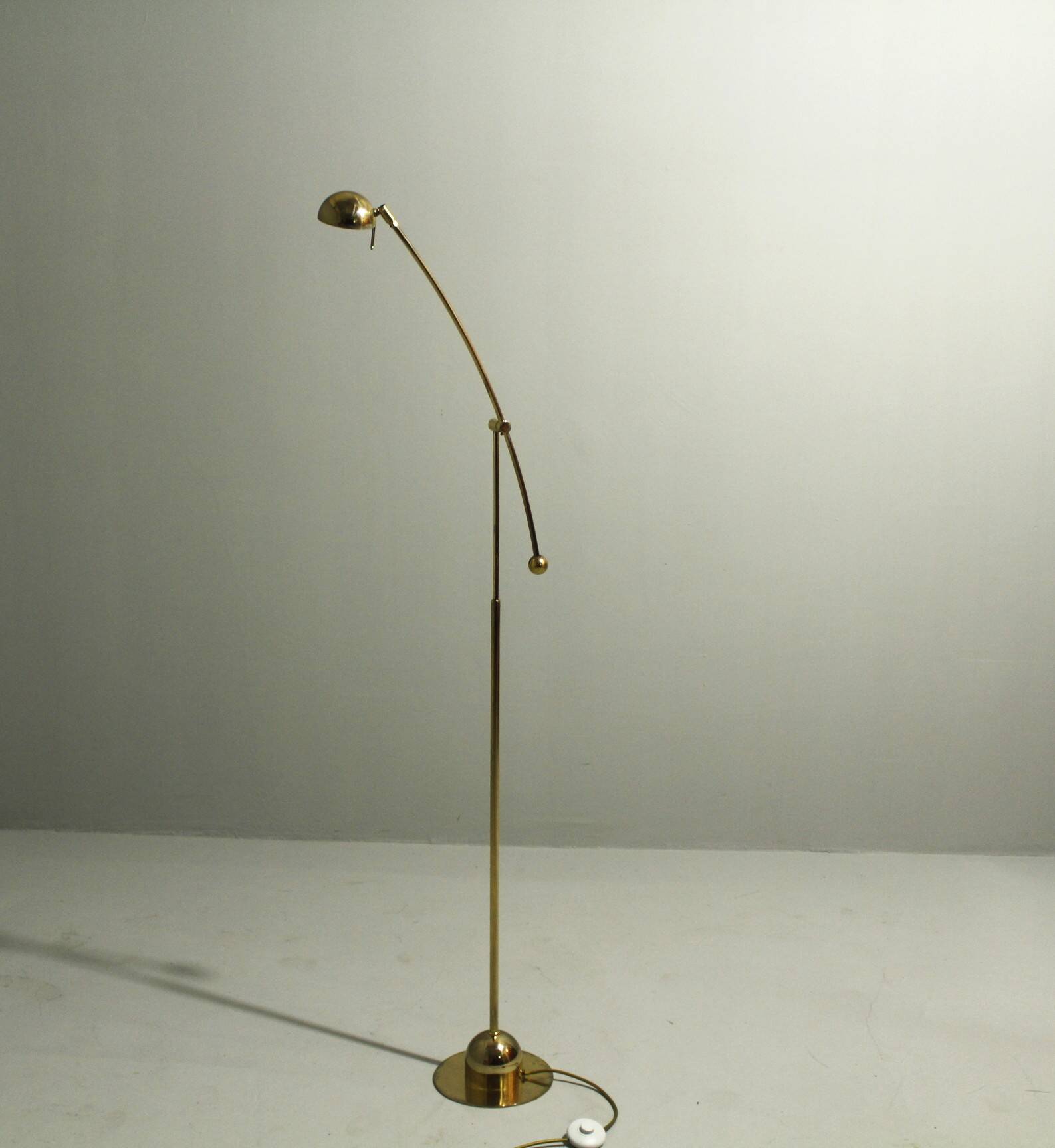 Brass Floor Lamp from Massive, Belgium, 1980s
