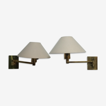 Pair of wall "Hansen Lamps" of Georges Hansen by Metalarte