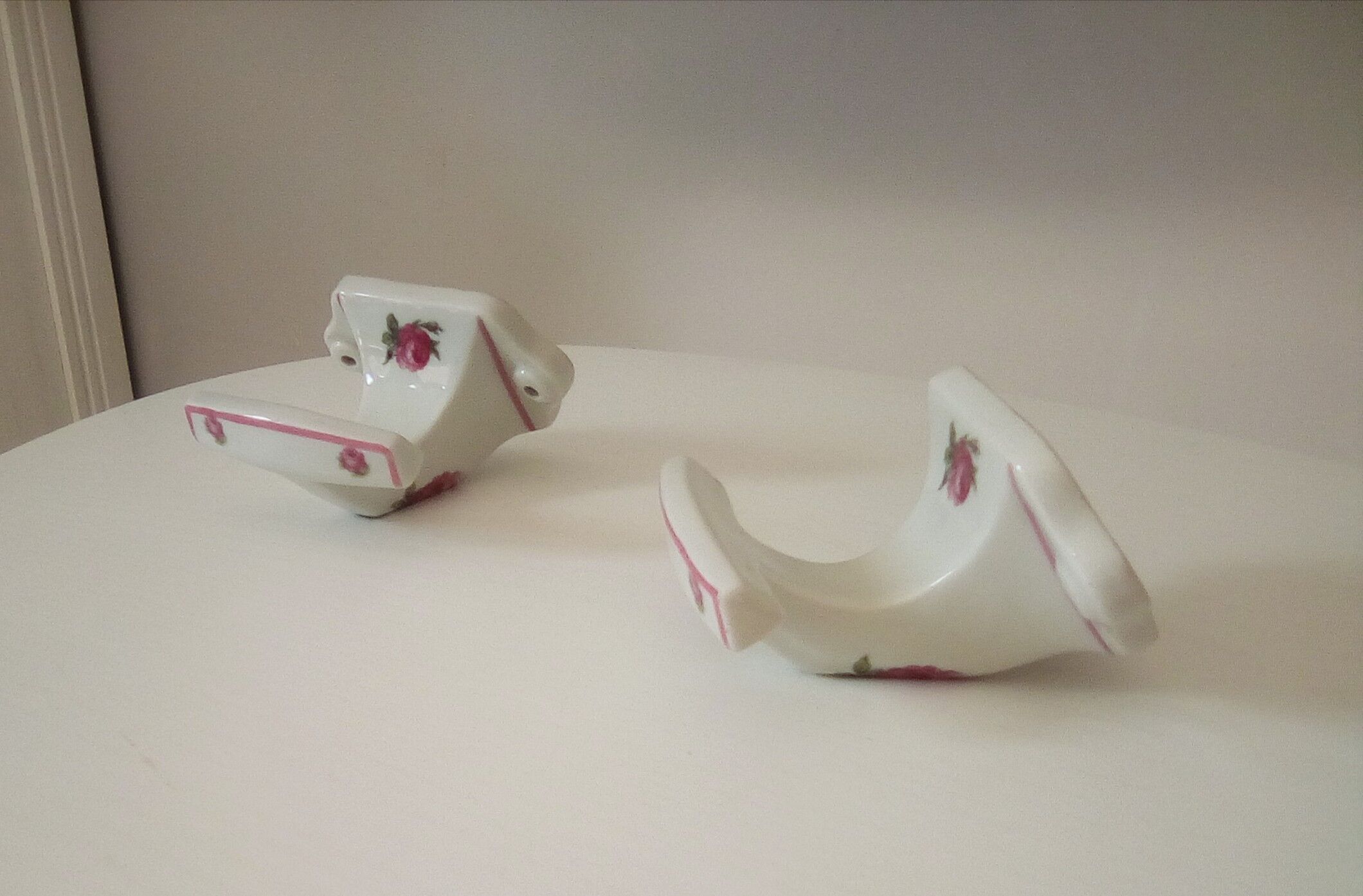 Pair of coat hooks old brothers Chapus limoges