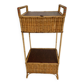 Wicker planter Selency x Monoprix Croisé Laroche