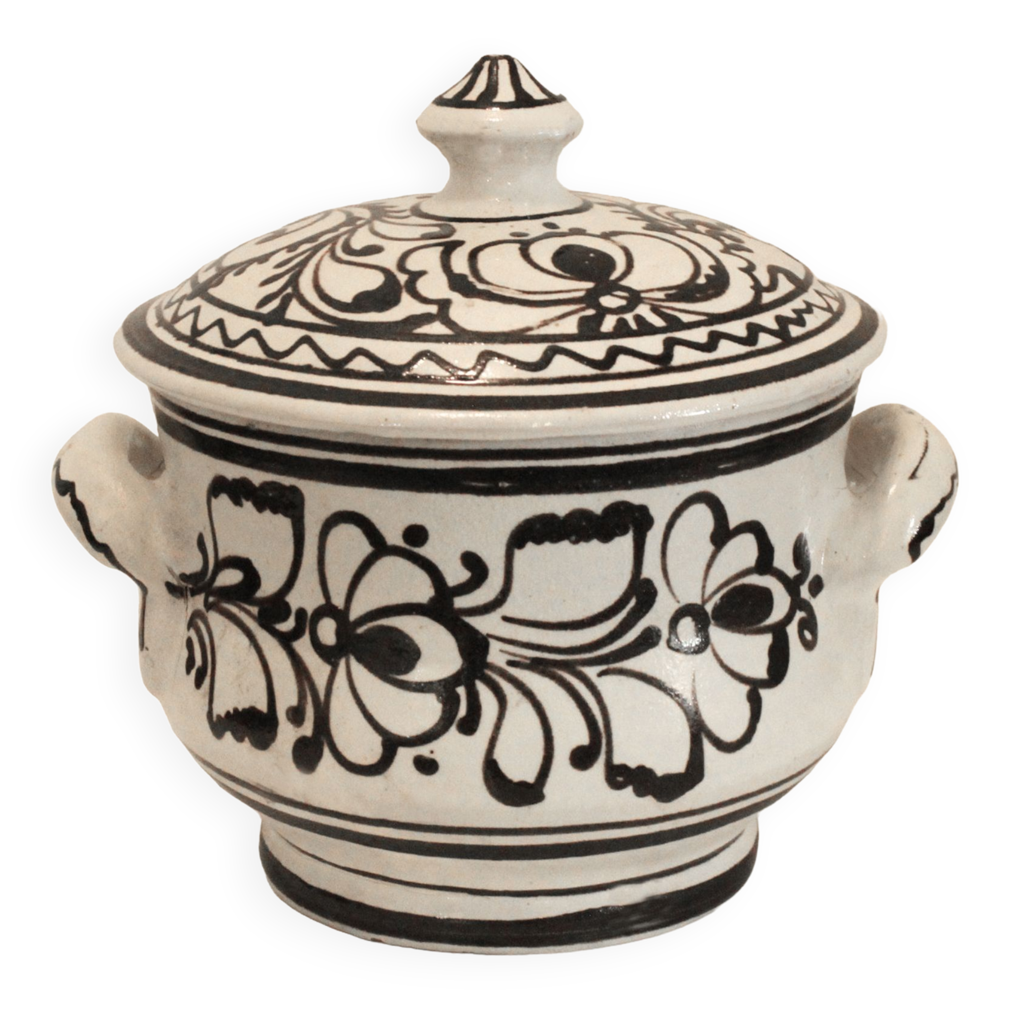 Artisanal pot Ilyés Vészti Mihaly (Romania) H19xØ17cm