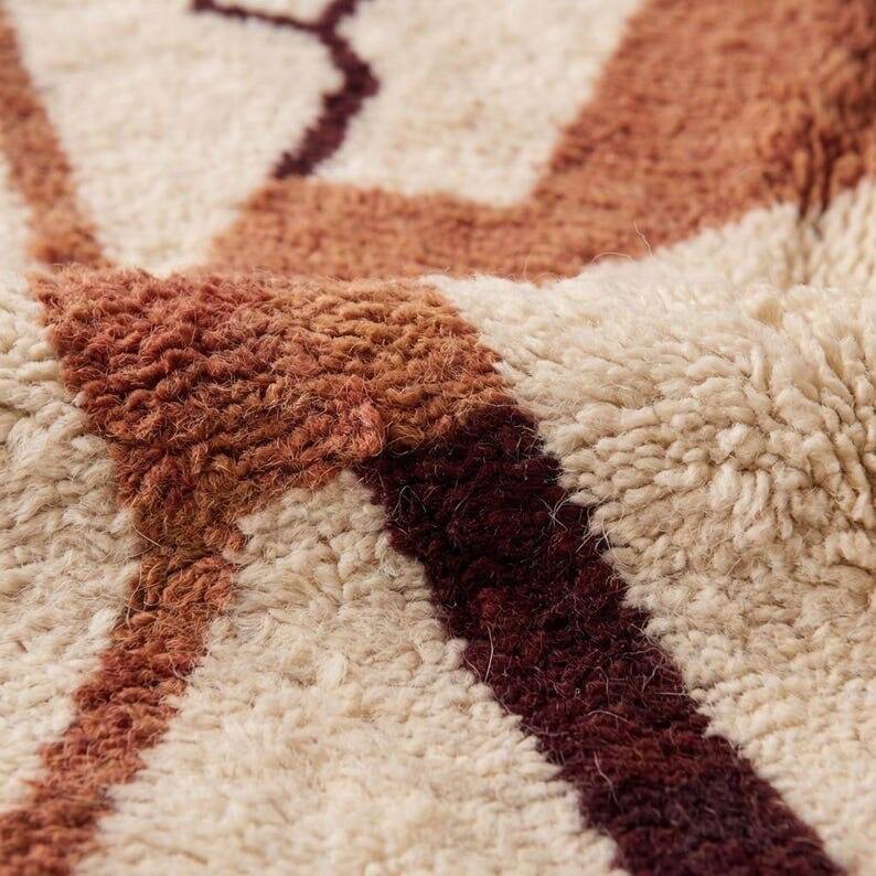 Traditional handmade pure wool Berber rug 1.5/2.5 m