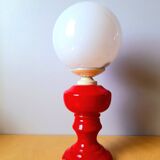 Ceramic and opaline lamp 1970.