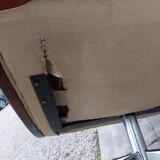 Rotating armchair in vintage skaî 1970