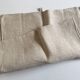 Raw hemp cloth table 19th L120cm