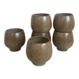 6 sandstone ball mugs