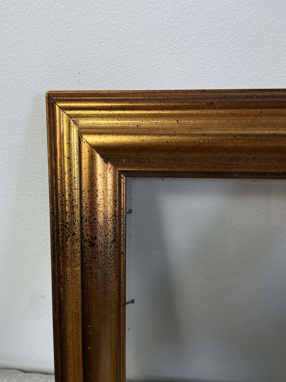 Glazed wooden frame