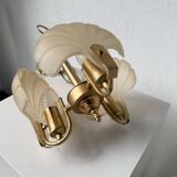 Shell and brass chandelier from the 70s