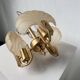 Shell and brass chandelier from the 70s