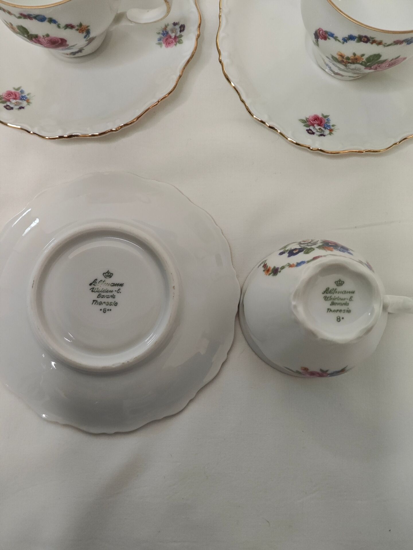Tasses à thé Bavaria