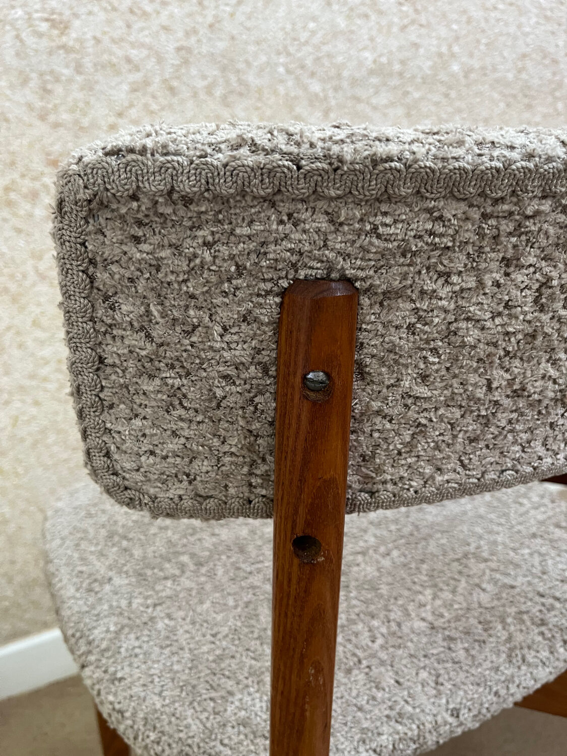 Pair of Scandinavian loop chairs