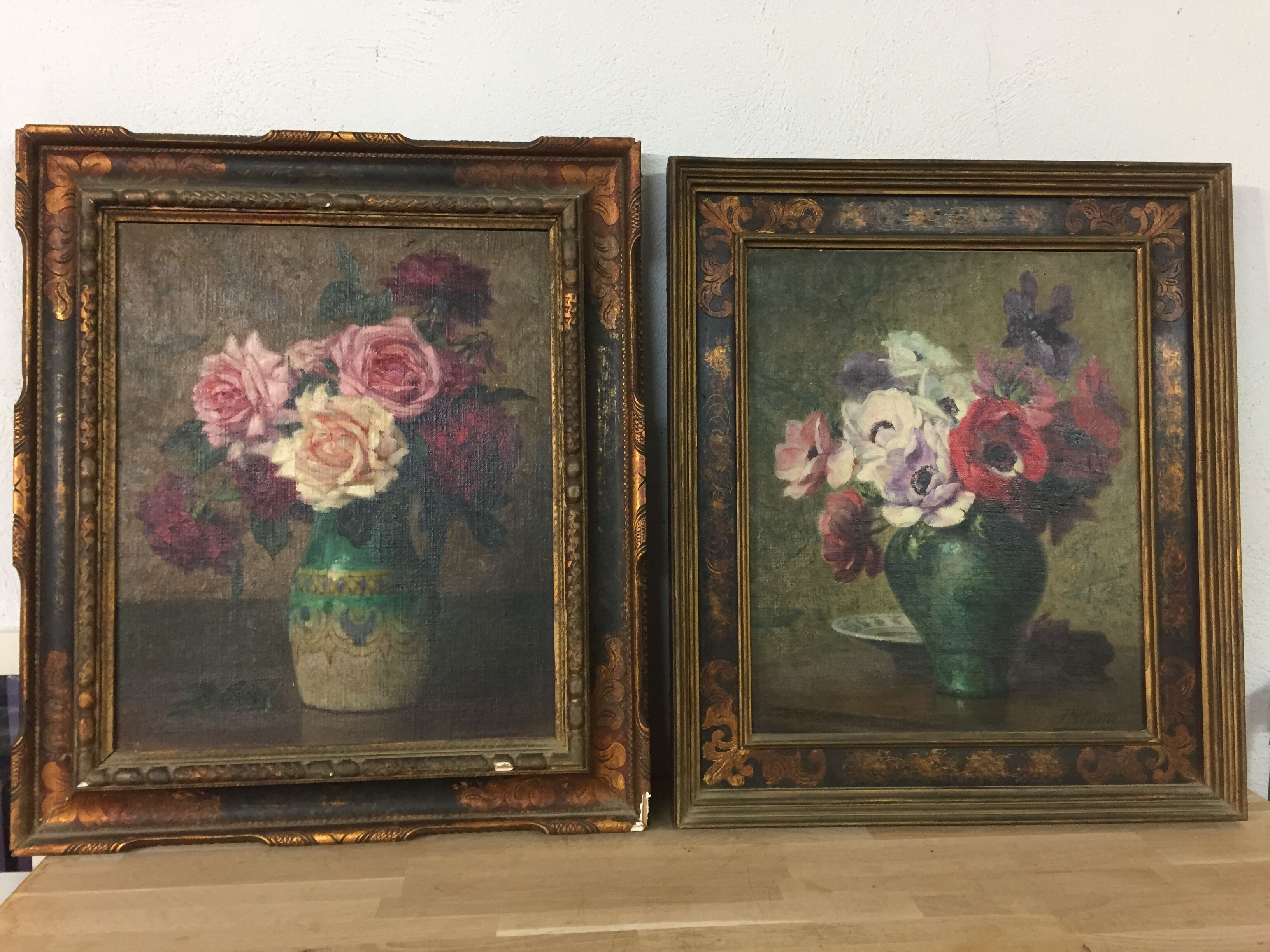 Still life bouquet, P Perrette