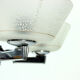 Art deco ceiling light in chrome, Czechoslovakia circa 1940s
